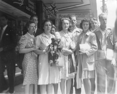 Group of delegates at the 1941 Luther League of America Convention, Kitchener