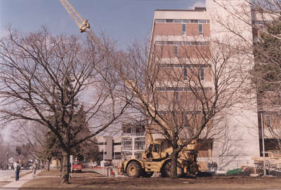 Construction on Wilfrid Laurier University campus, 2002