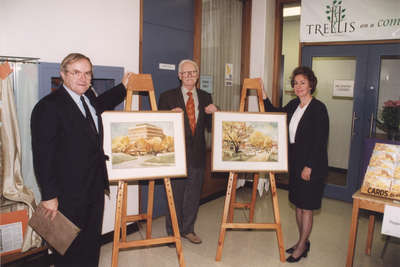 Unveiling of Peter Goetz paintings of Wilfrid Laurier University Library