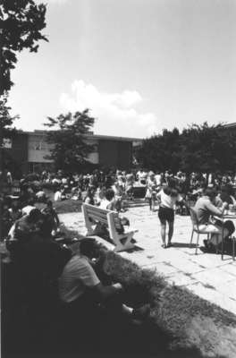 Waterloo Lutheran University Library Open House luncheon, 1971