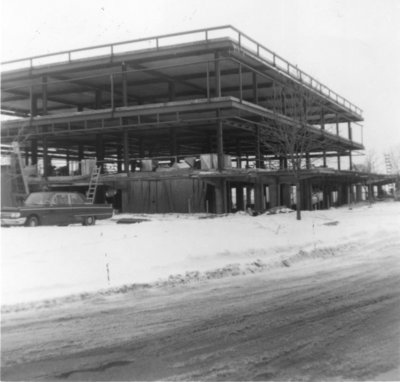 Waterloo Lutheran University Library construction