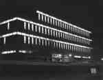 Wilfrid Laurier University Library at night