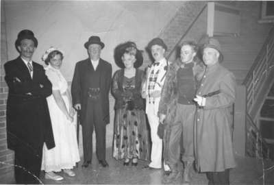 Waterloo College faculty members participating in the 1955 Purple and Gold Revue