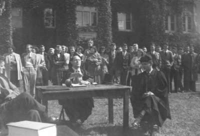 Waterloo College initiation week Frosh Court, 1947