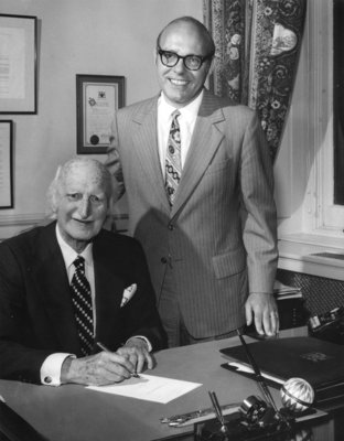 W. Ross Macdonald signing Bill 178