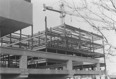 Construction of the Central Teaching Building, Waterloo Lutheran University