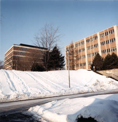 Wilfrid Laurier University Library and Dr. Alvin Woods Building