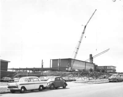 Construction of the Arts Building addition