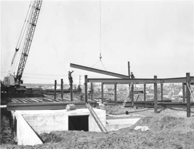 Construction of the Arts Building addition