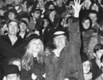 Waterloo Lutheran University football fans at the 1968 Canadian College Bowl