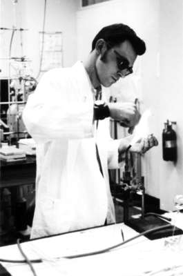 John Kominar in a laboratory
