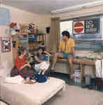Students in residence room, Wilfrid Laurier University