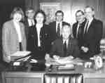 TriUniversity Group of Libraries (TUG) Agreement signing, 1995