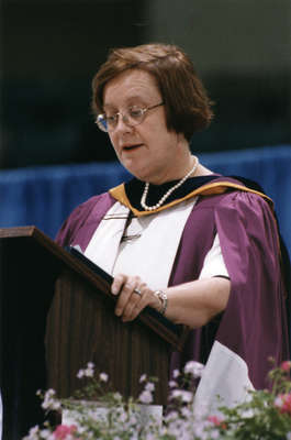 Maureen Kempston Darkes at spring convocation 1998, Wilfrid Laurier University