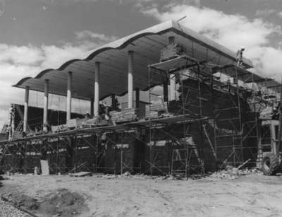 Construction of the Waterloo Lutheran Seminary building