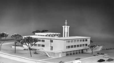 Architectural model of the Waterloo Lutheran Seminary building