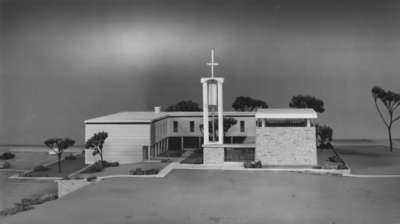 Architectural model of the Waterloo Lutheran Seminary building