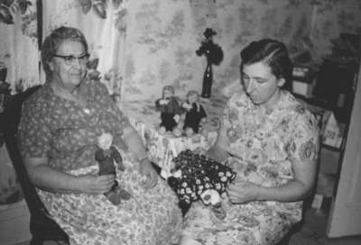 Two women, Trinity Church, New Germany, Nova Scotia