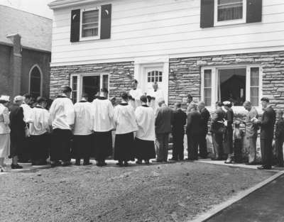 Dedication of First Lutheran Church parsonage, Port Colborne, Ontario