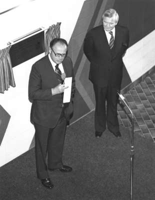 Opening of the Frank C. Peters Professional Building, Wilfrid Laurier University