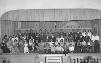 Purple and Gold Revue cast and crew, December 1949