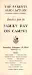 The Parents Association, Waterloo Lutheran University,  invites you to Family Day on Campus, Saturday, February 19, 1966