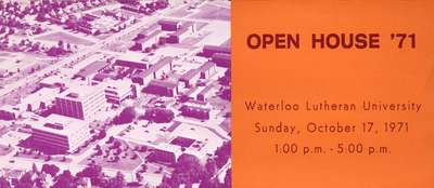 Open House '71 : Waterloo Lutheran University