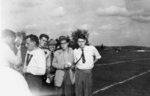 Six men standing on Seagram Memorial Field, Waterloo College