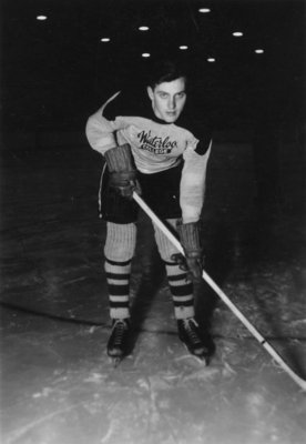 Waterloo College hockey player