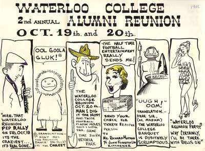 Waterloo College 2nd annual alumni reunion, 1956