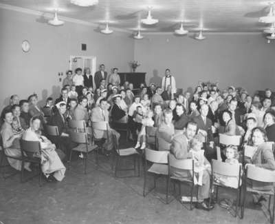 Church service held at YMCA Lachine, Quebec