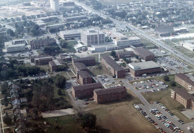 Aerial view of Waterloo Lutheran University