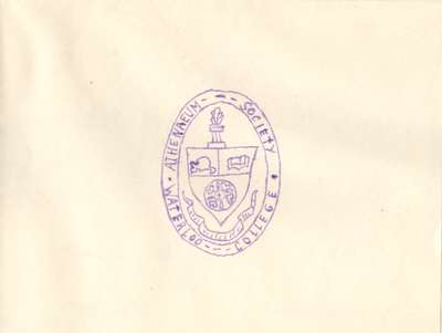 Waterloo College Athenaeum Society dance invitation, 1935