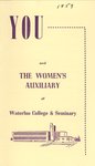 You and The Women's Auxiliary of Waterloo College & Seminary