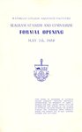 Waterloo College Associate Faculties : Seagram Stadium and gymnasium formal opening, May 7th, 1958