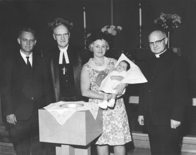 Baptism at St. Paul Evangelical Lutheran Church, Saint-Laurent, Quebec