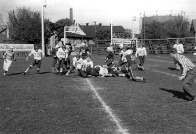 Waterloo College football game, 1955