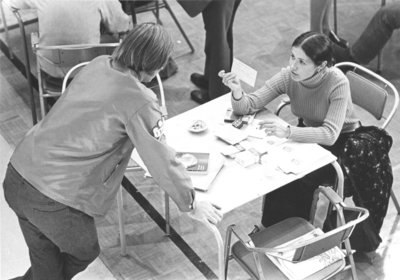 Student registration at Waterloo Lutheran University