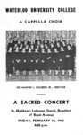 Waterloo University College A Cappella Choir