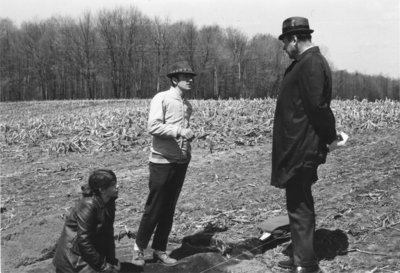 Archaeological dig site, Waterloo County, Ontario