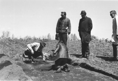 Archaeological dig site, Waterloo County, Ontario