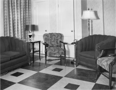 Recreation room in Conrad Hall, Waterloo College