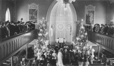 Wedding ceremony in church