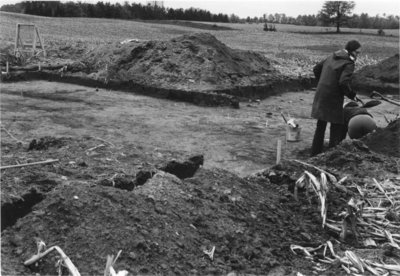 Archaeological dig site, Waterloo County, Ontario