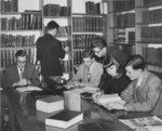 Students in Waterloo College Library, Willison Hall