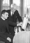 Ulrich Leupold and Nils Willison with Seminary chapel organ