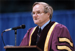 Robert Rosehart at spring convocation 1998