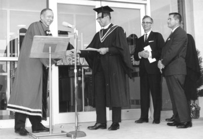 Dedication of Waterloo Lutheran University Library