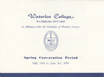 Waterloo College spring convocation period, May 14th to June 3rd, 1950