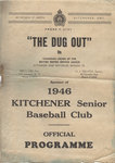 "The dug out" : 1946 Kitchener Senior Baseball Club official programme